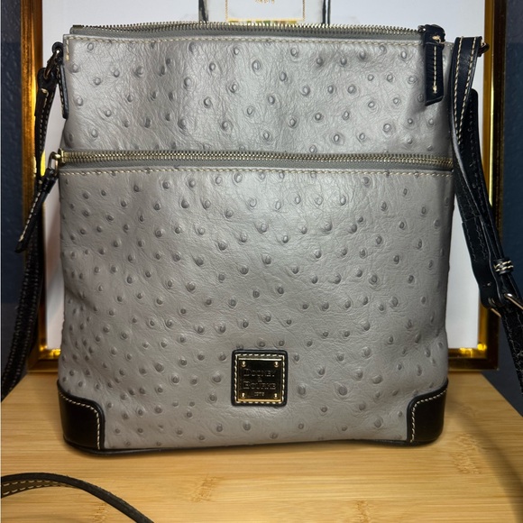 Dooney & Bourke Textured Gray Crossbody Bag